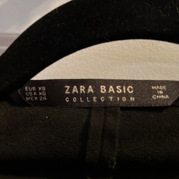 Zara Black Suede Blazer, size XS - Picture 2 of 4